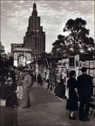 Выставка в Гринвич-Виллидж, Нью-Йорк, 1939 год