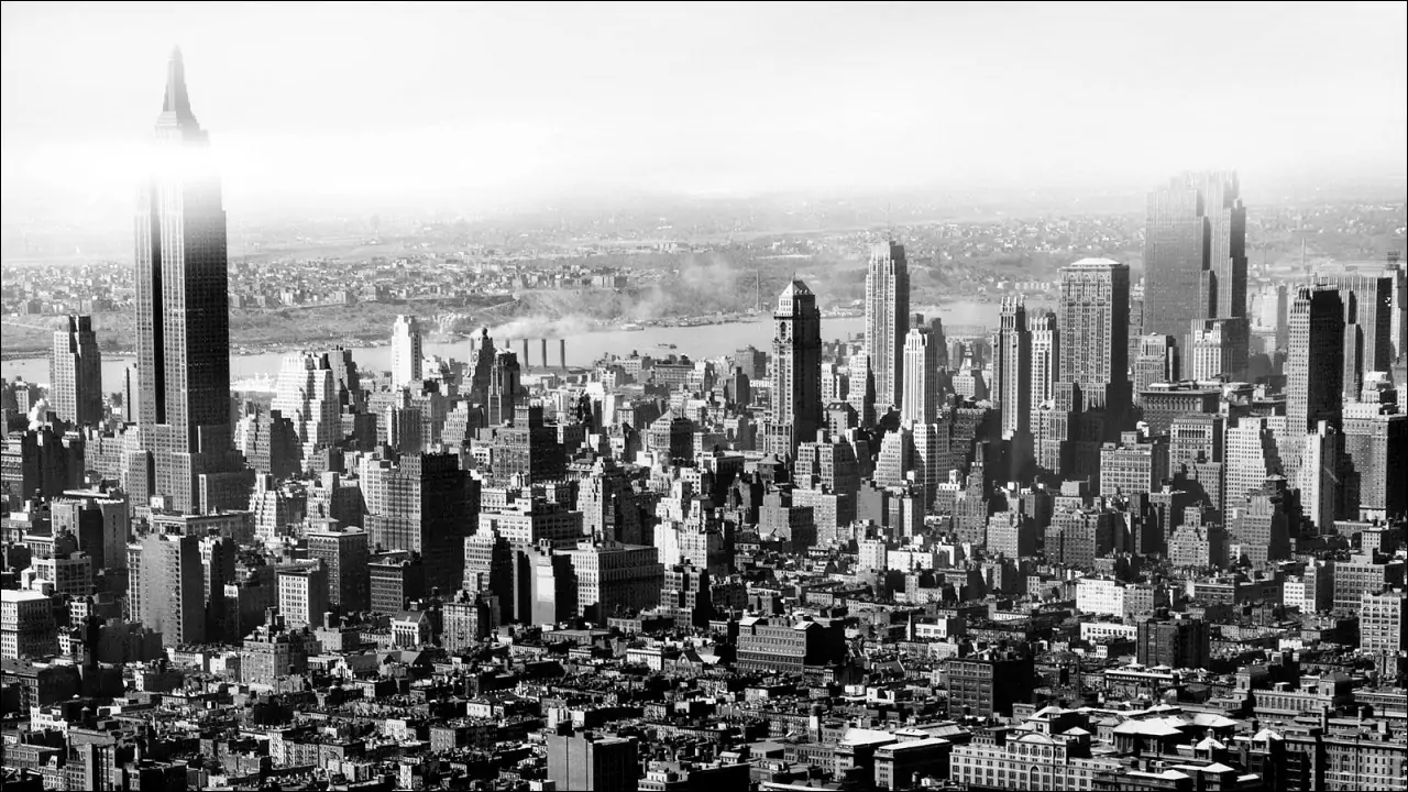 Панорама Манхэттена, Нью-Йорк, 1948 год